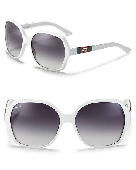 gucci off white sunglasses|brand new Gucci white sunglasses.